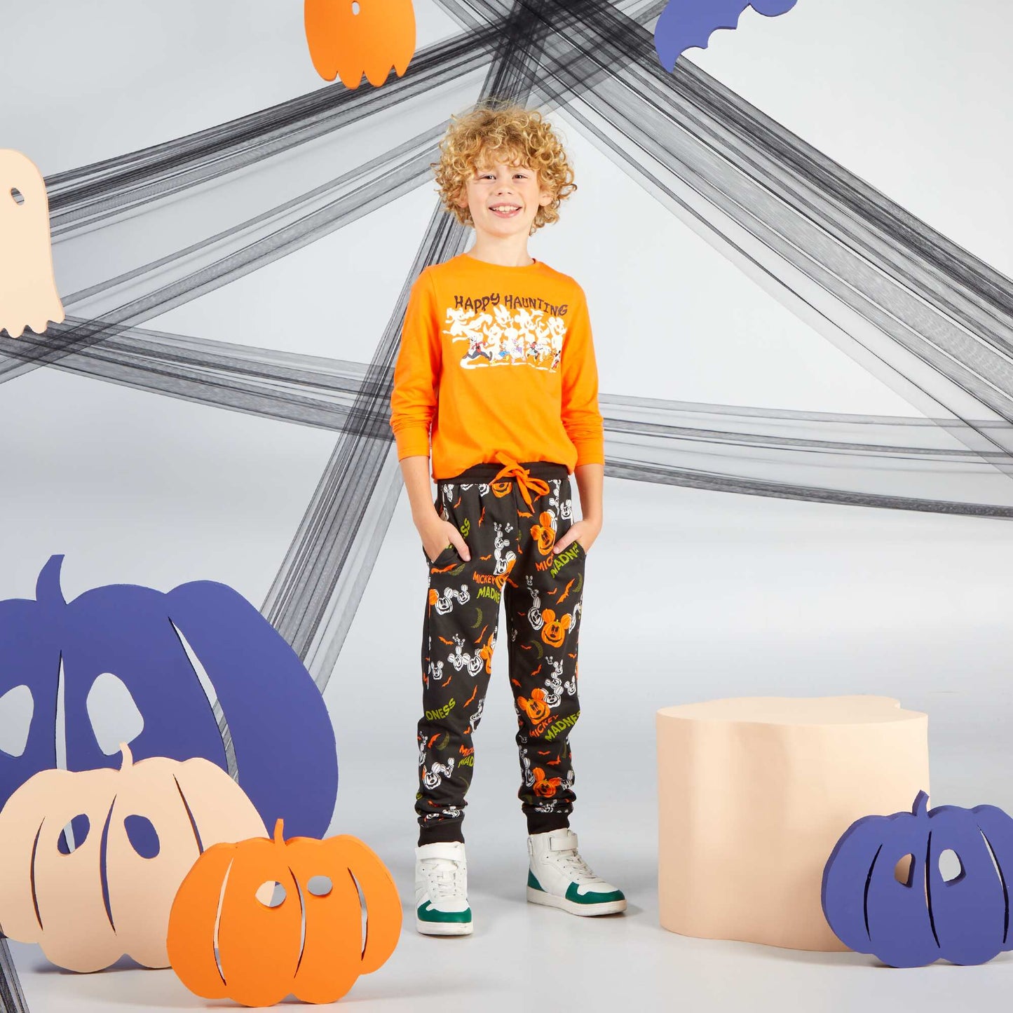 Disney long-sleeved T-shirt - Halloween ORANGE