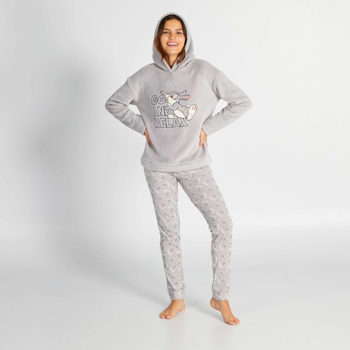 Thumper fleece sweatshirt + jersey trousers pyjama set - 2-piece set THUMPER