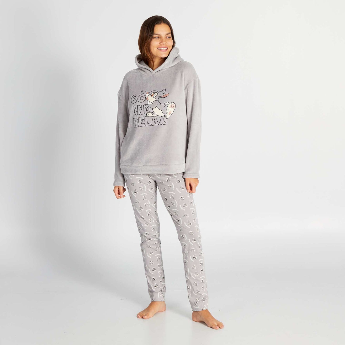 Thumper fleece sweatshirt + jersey trousers pyjama set - 2-piece set THUMPER