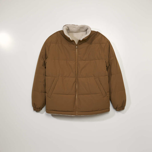 Reversible sherpa padded jacket BEIGE SP