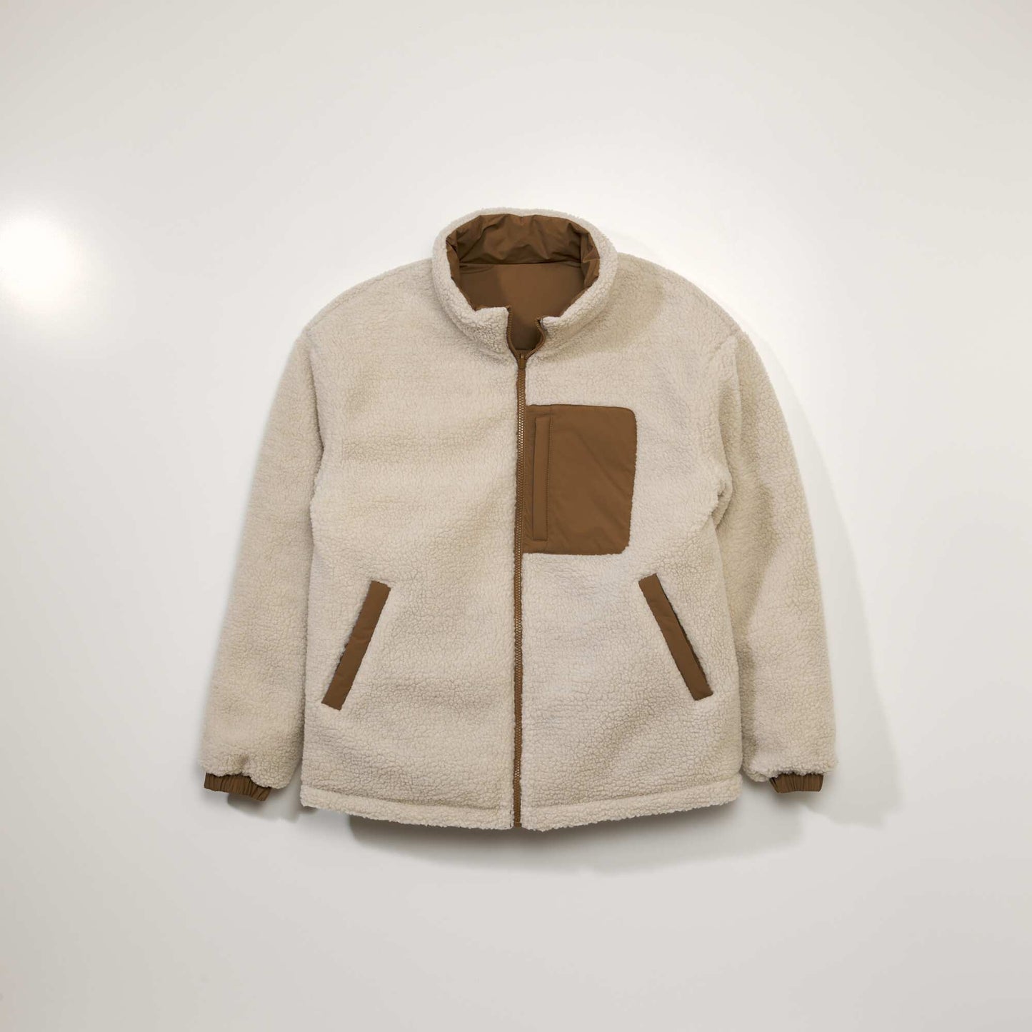 Reversible sherpa padded jacket BEIGE SP