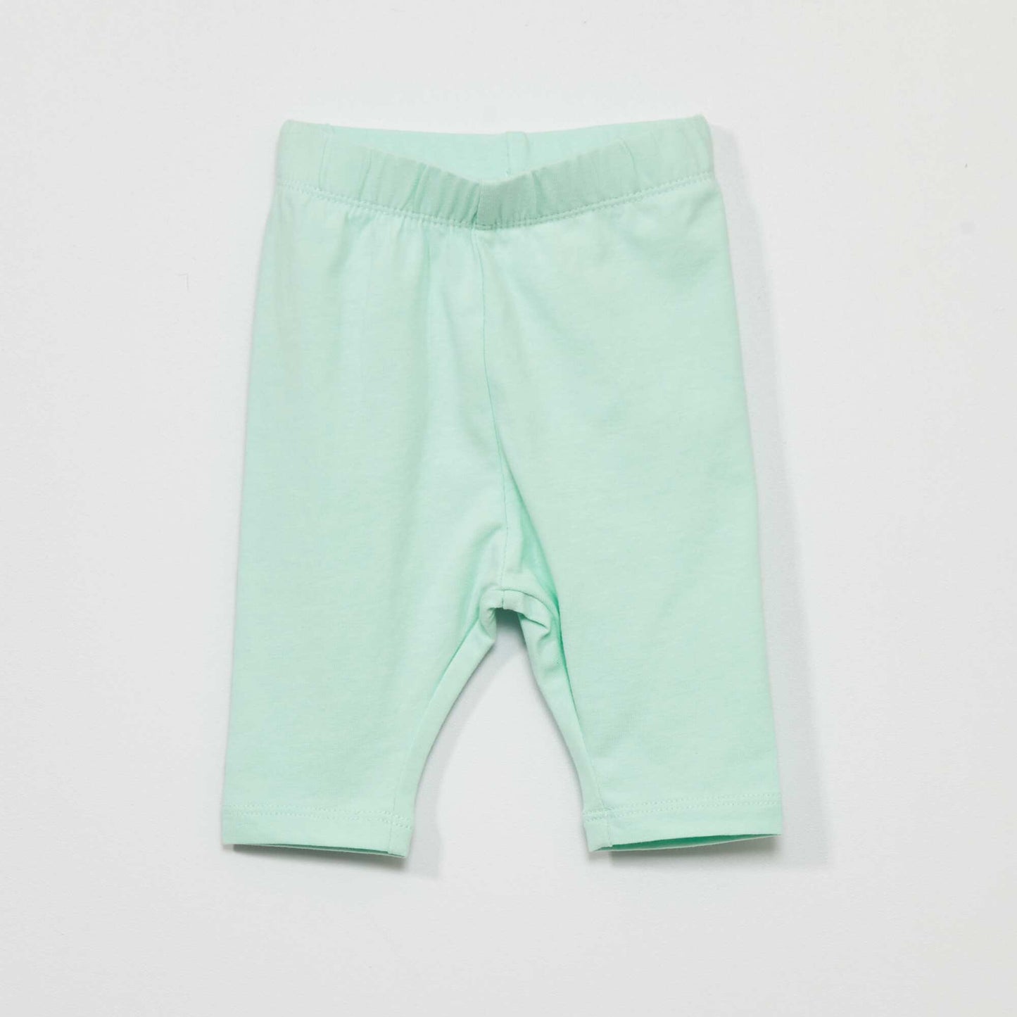 Pack of 2 cropped jersey leggings GREEN