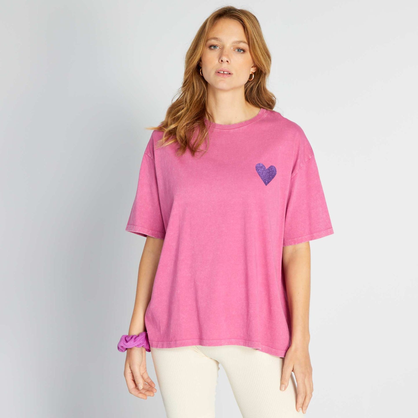 Printed jersey T-shirt PINKHEART