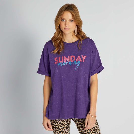 Printed jersey T-shirt PURSUNDAY