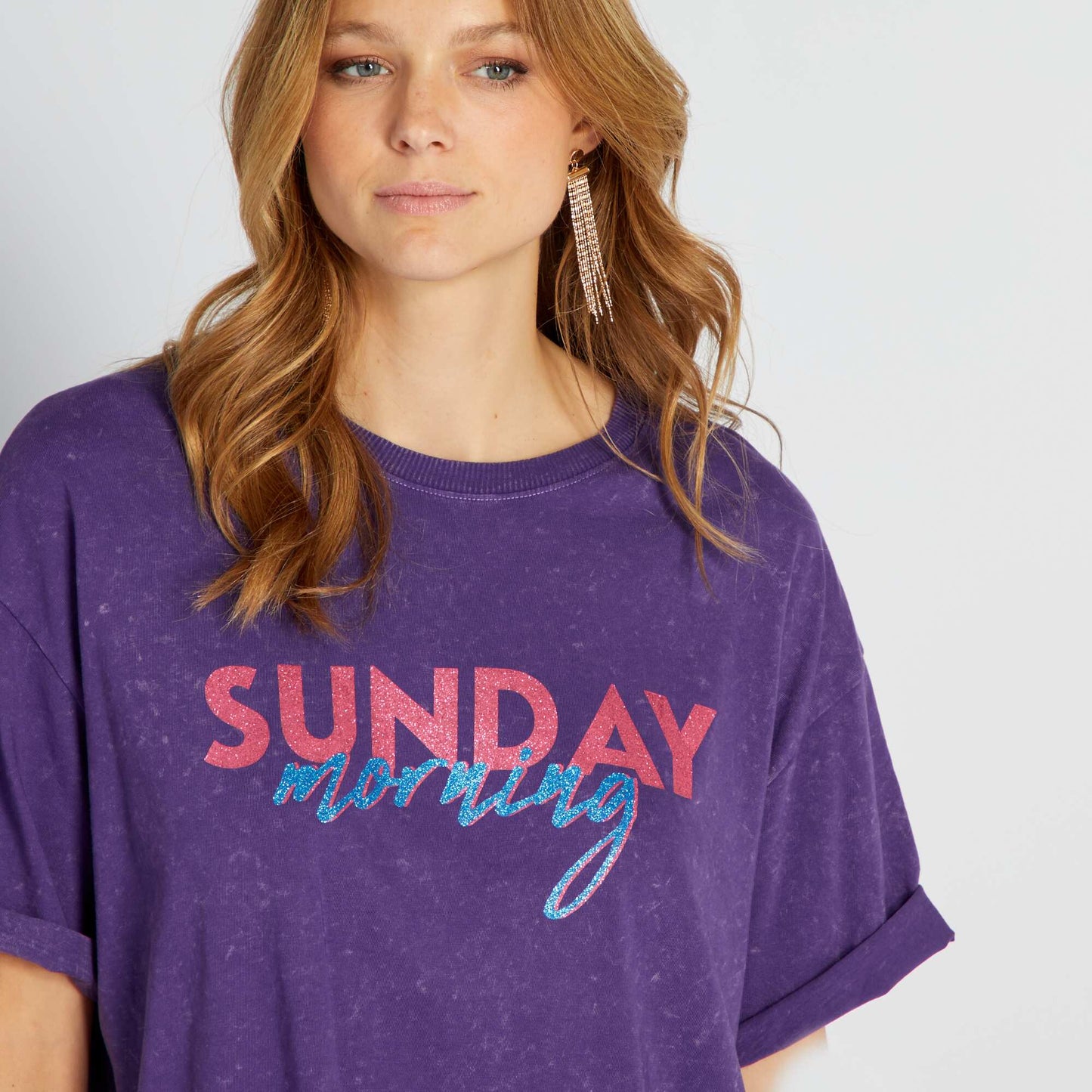 Printed jersey T-shirt PURSUNDAY