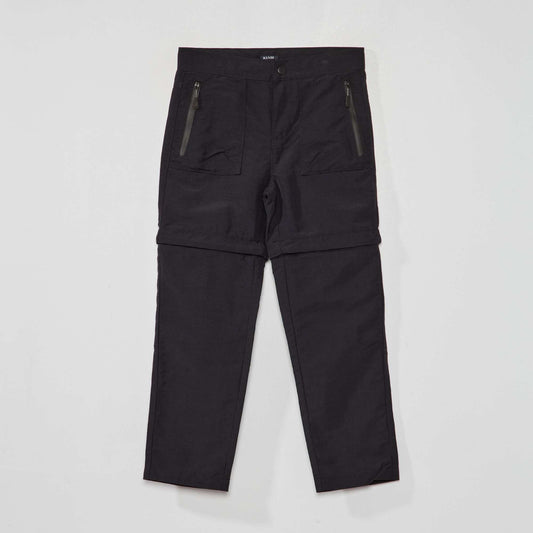 2-in-1 shorts/trousers Black