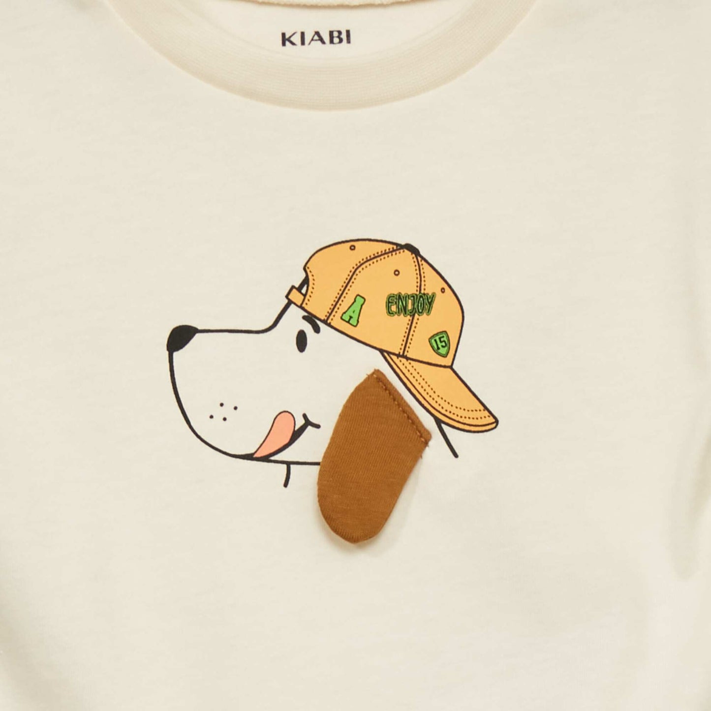 Round-neck dog T-shirt WHITE