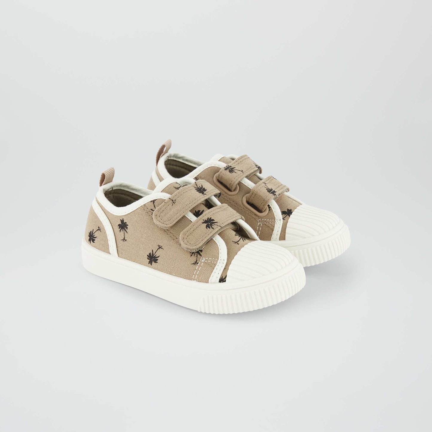 Lace-up canvas trainers HO_BEIGE