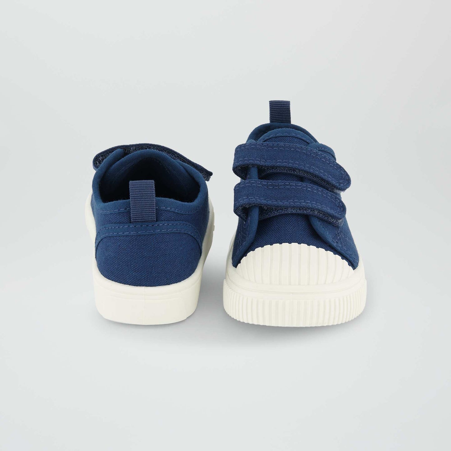 Lace-up canvas trainers HO_BLUE
