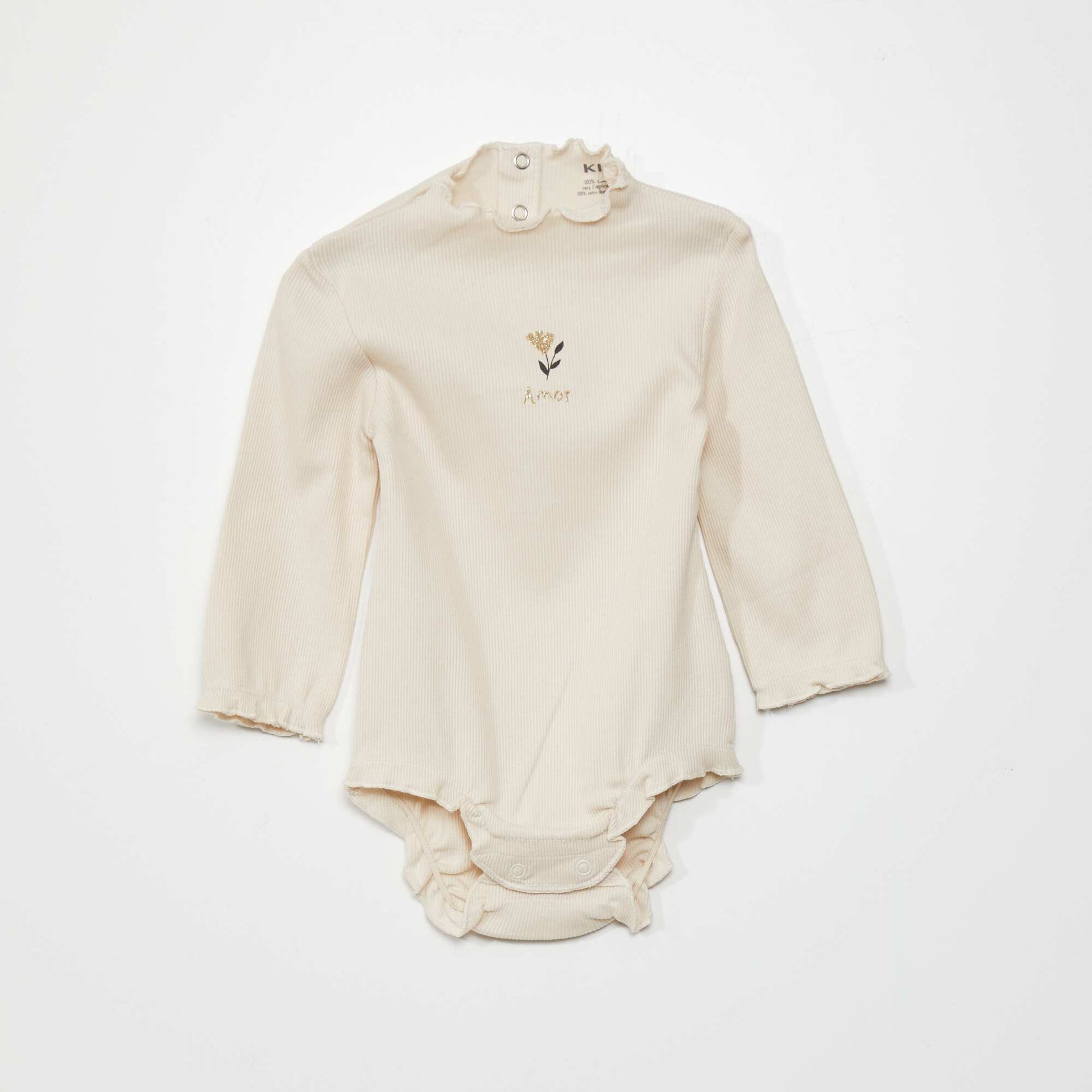 Pure cotton bodysuits FLOW GRAY