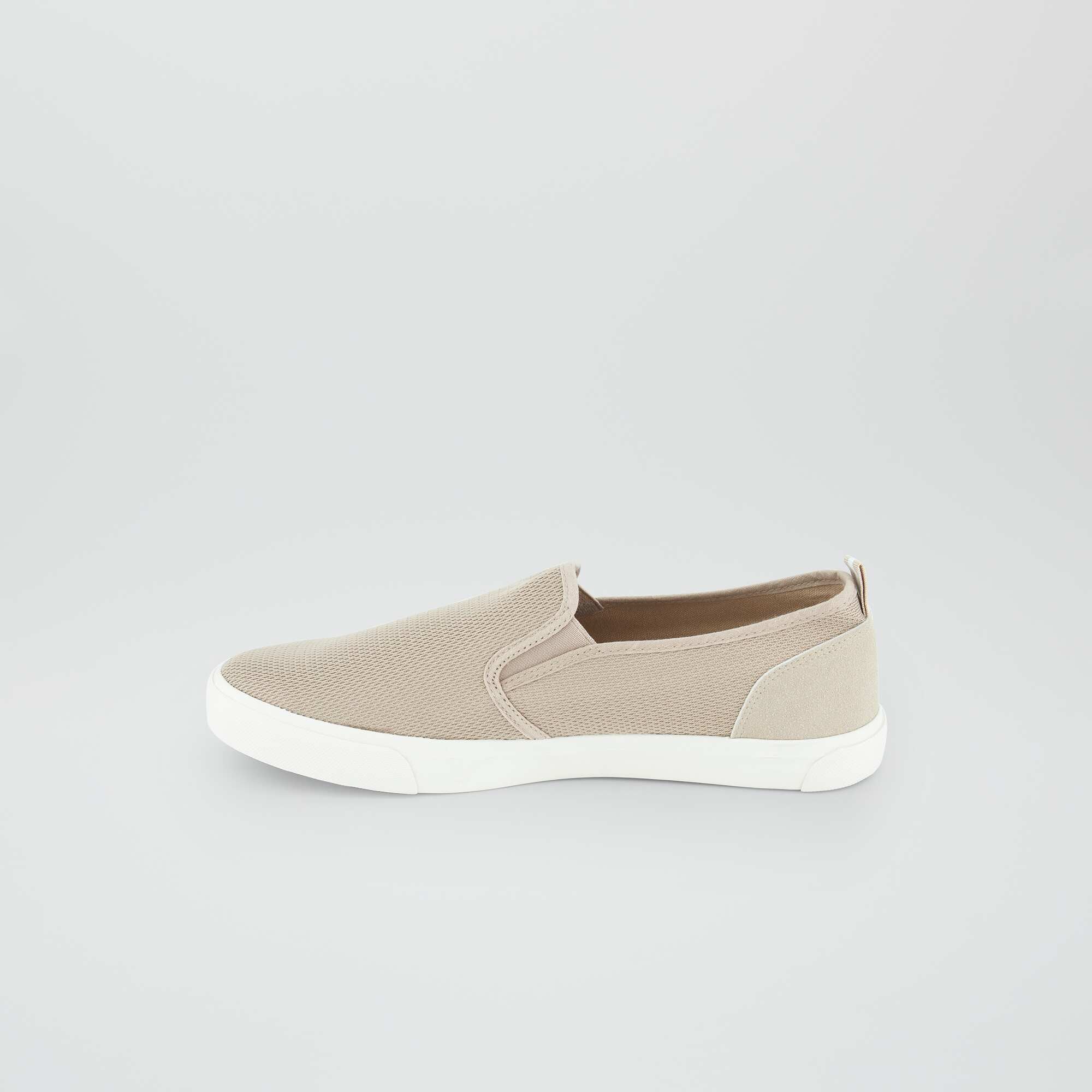 Beige slip sale on trainers