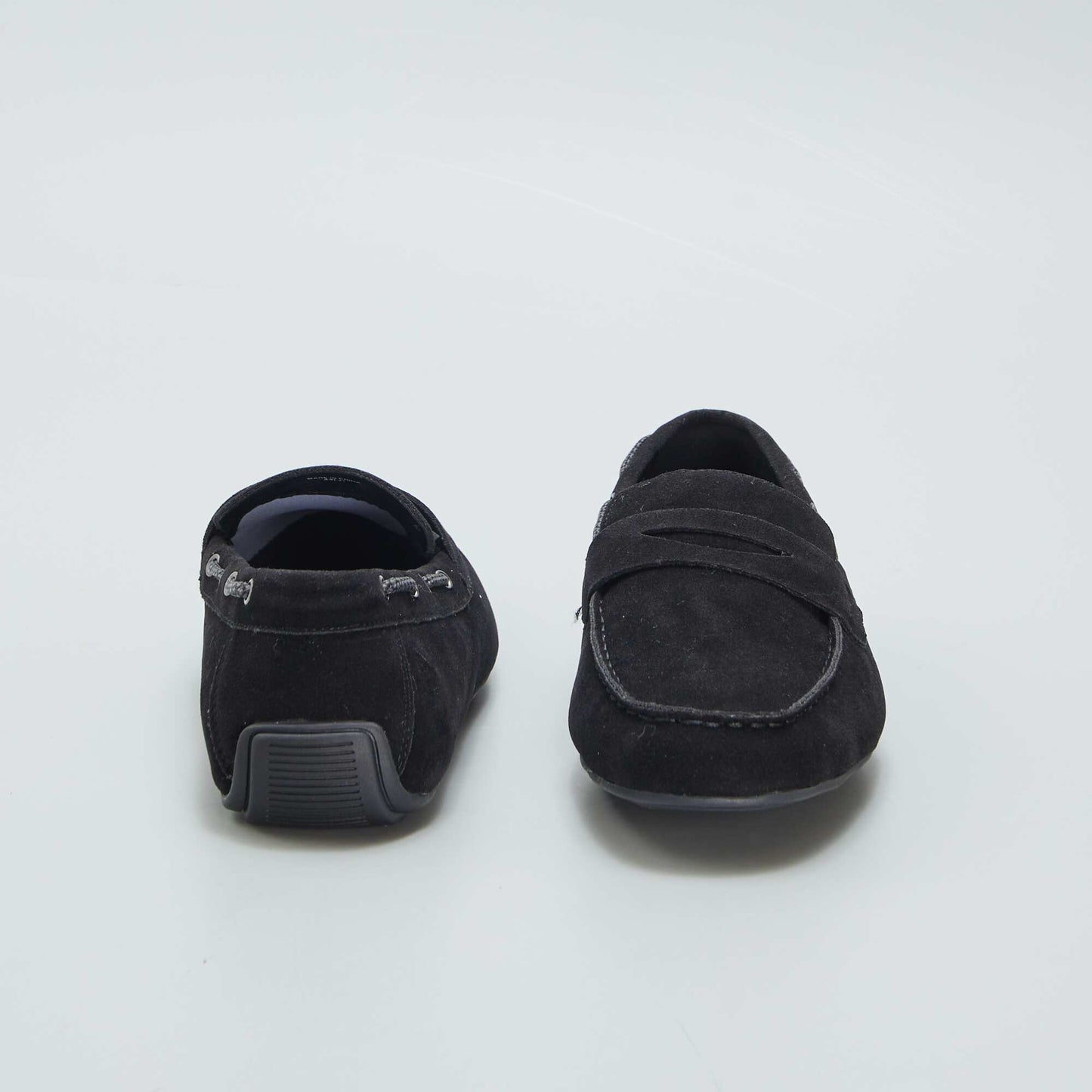 Suedette loafers BLACK