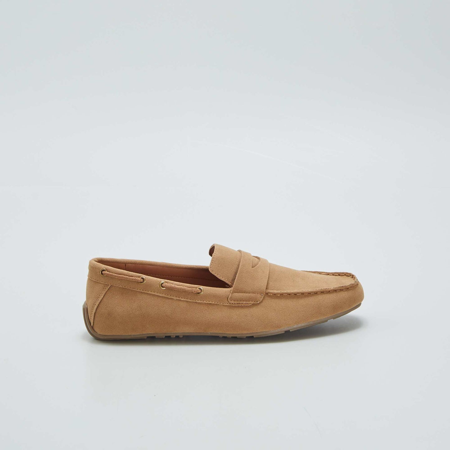 Suedette loafers BROWN