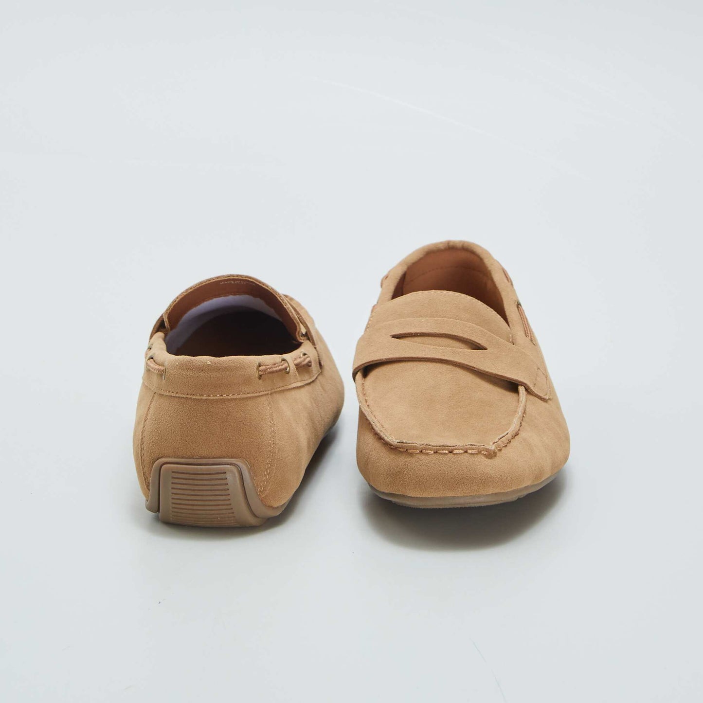 Suedette loafers BROWN