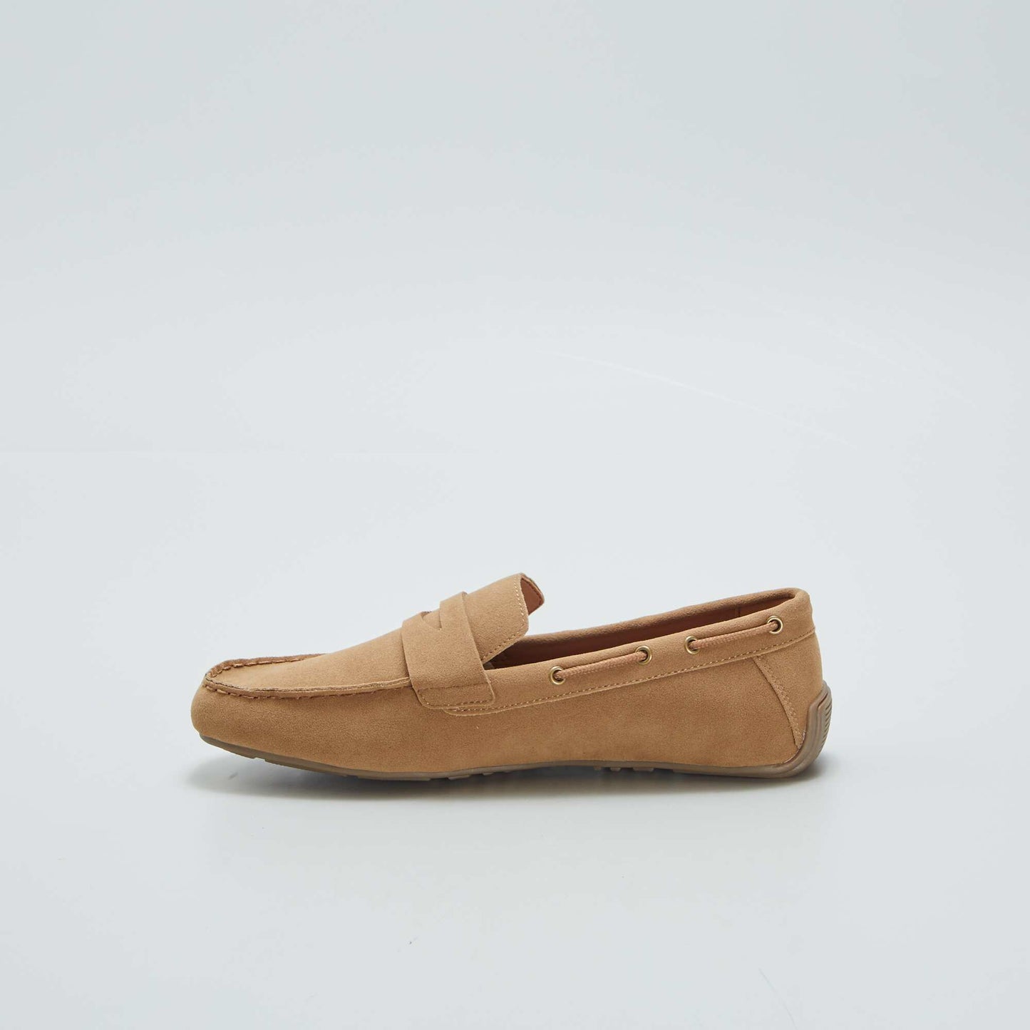 Suedette loafers BROWN