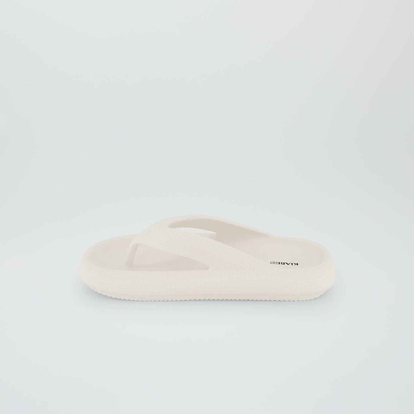 Chunky sole flip-flops Beige