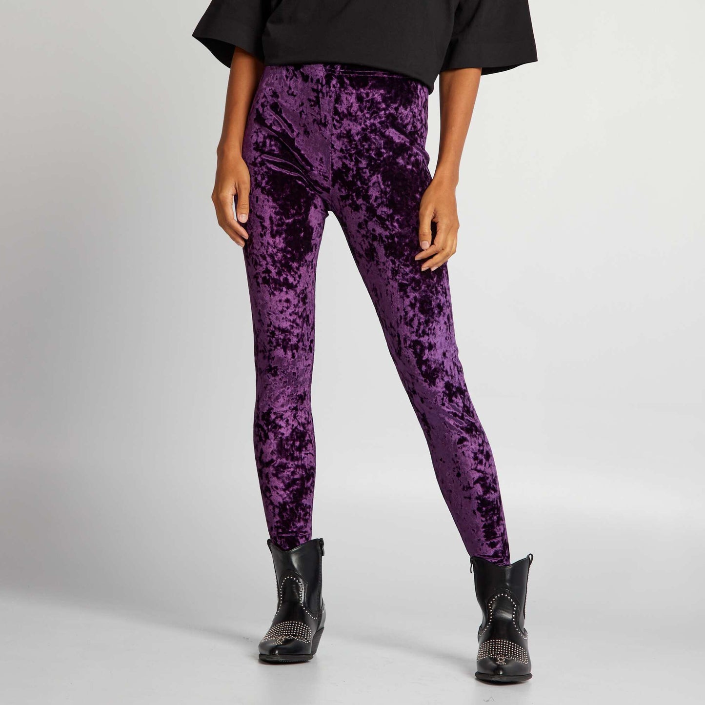 Velour leggings PURPLE_