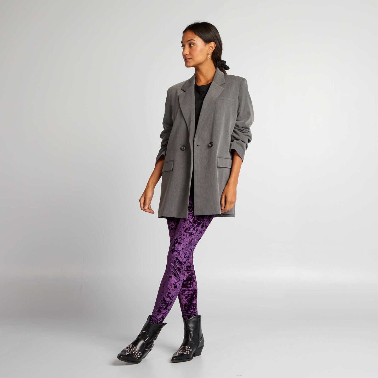 Velour leggings PURPLE_