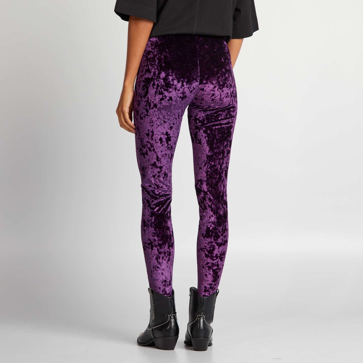 Velour leggings PURPLE_