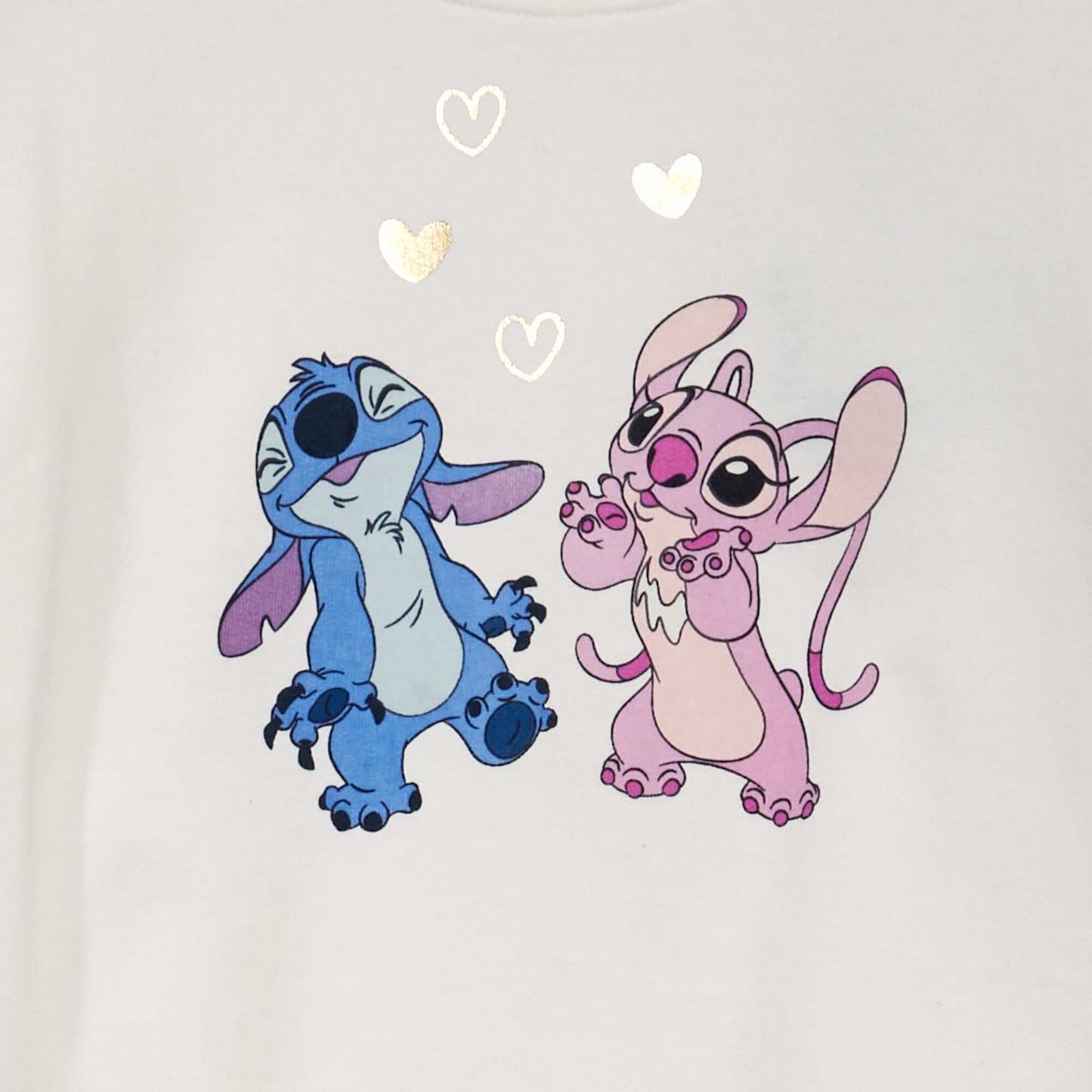 Stitch sweatshirt with ruffles around the arms SNOW_STITC