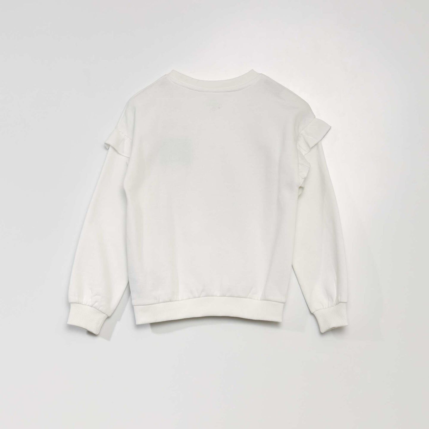 Stitch sweatshirt with ruffles around the arms SNOW_STITC