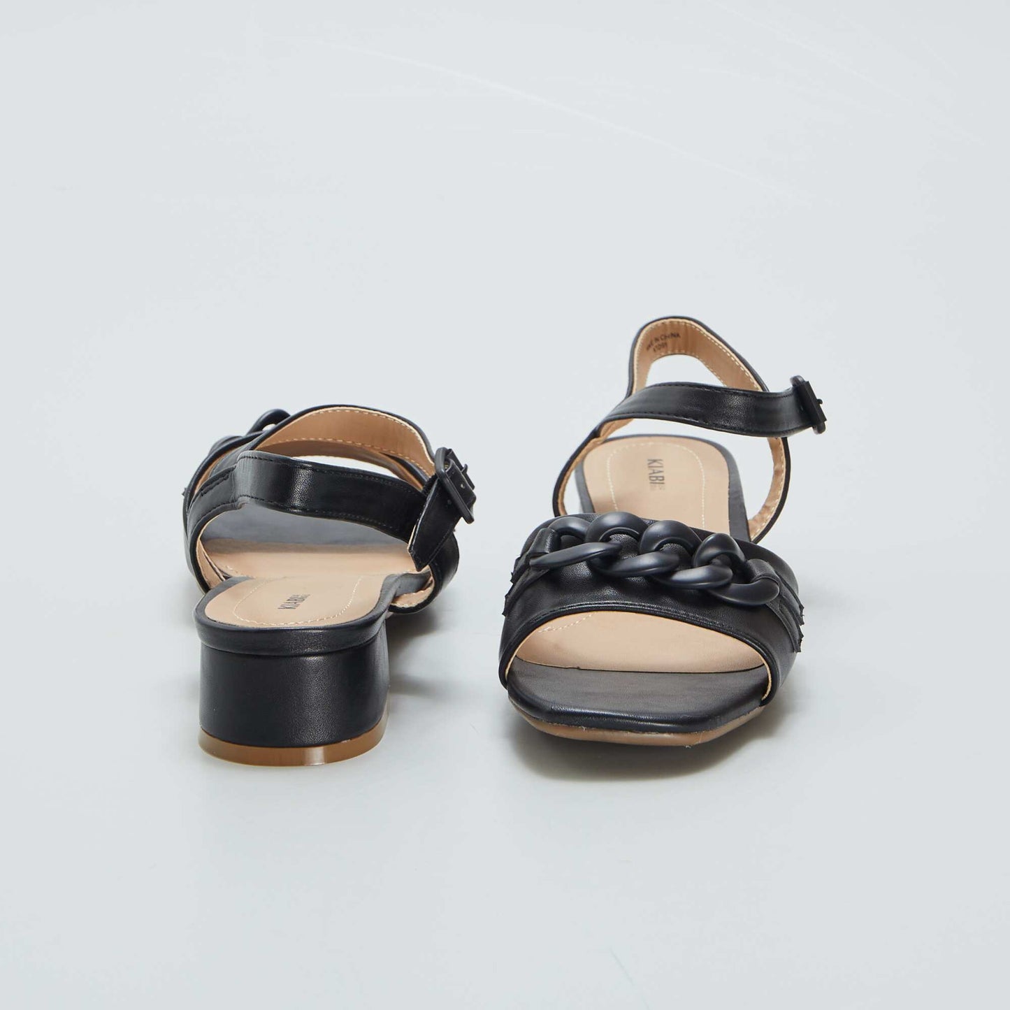 Heeled sandals BLACK