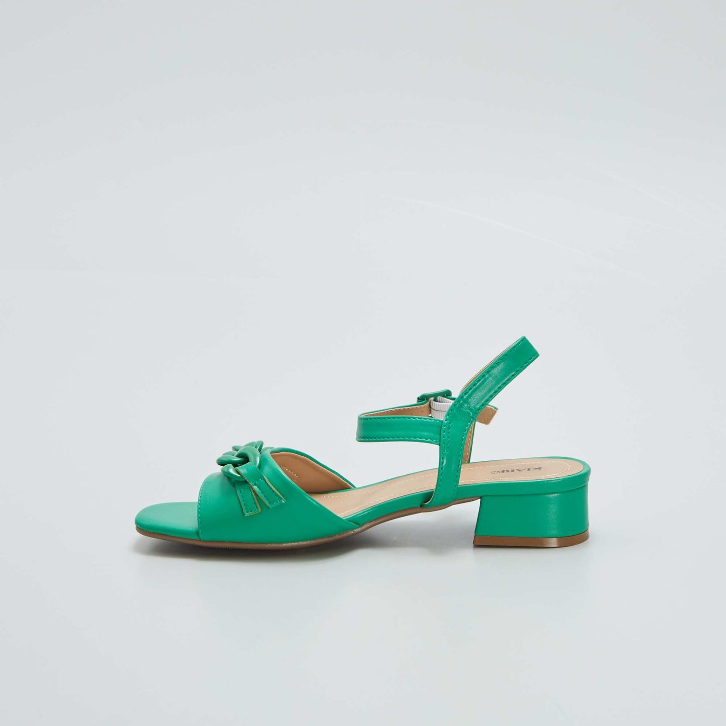 Heeled sandals GREEN