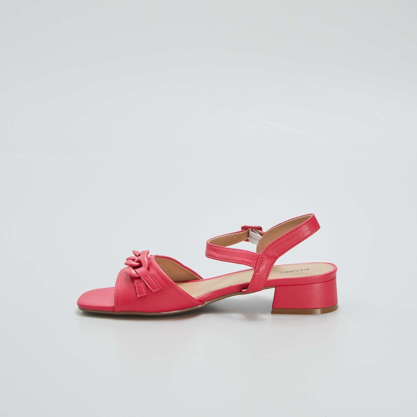 Heeled sandals RED