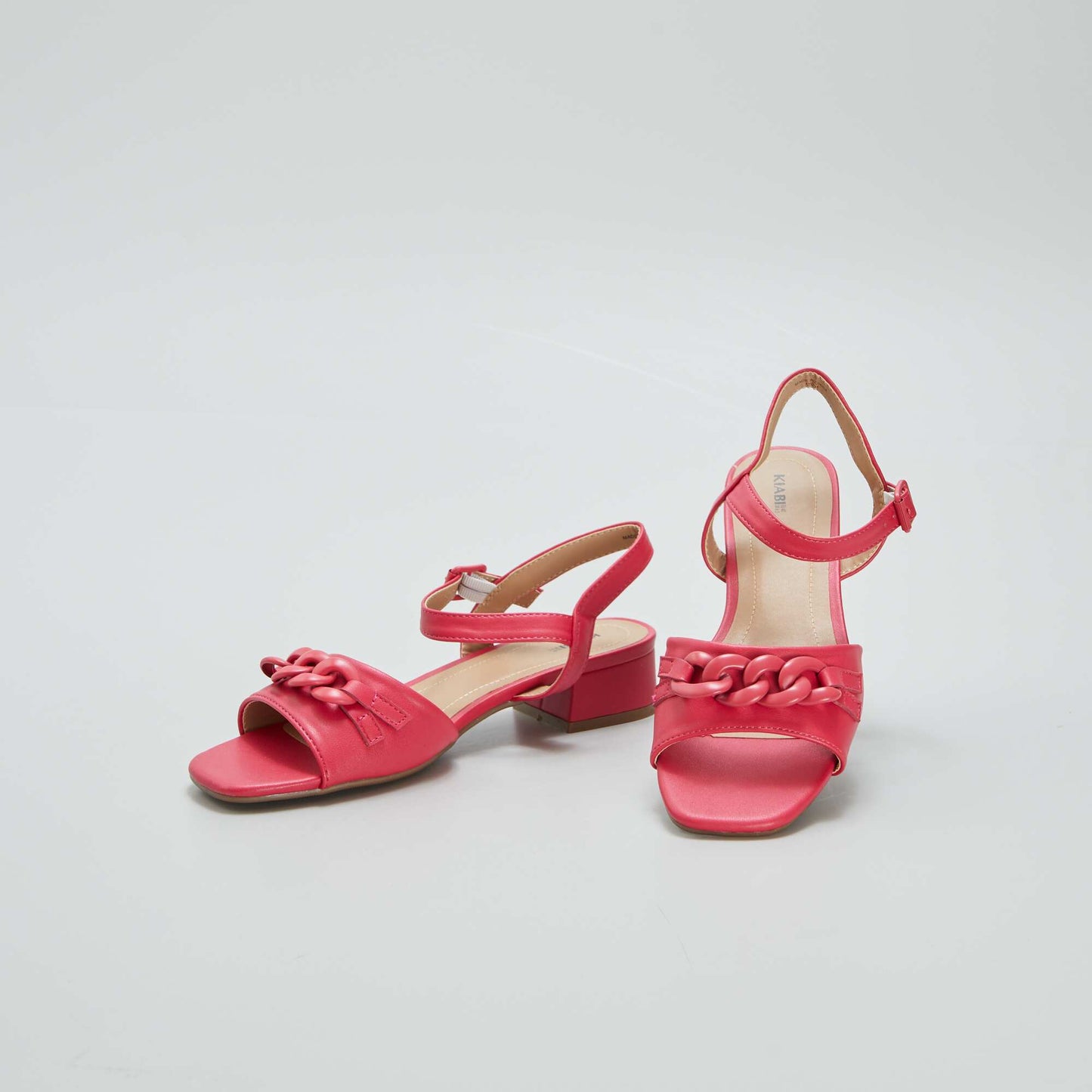 Heeled sandals RED