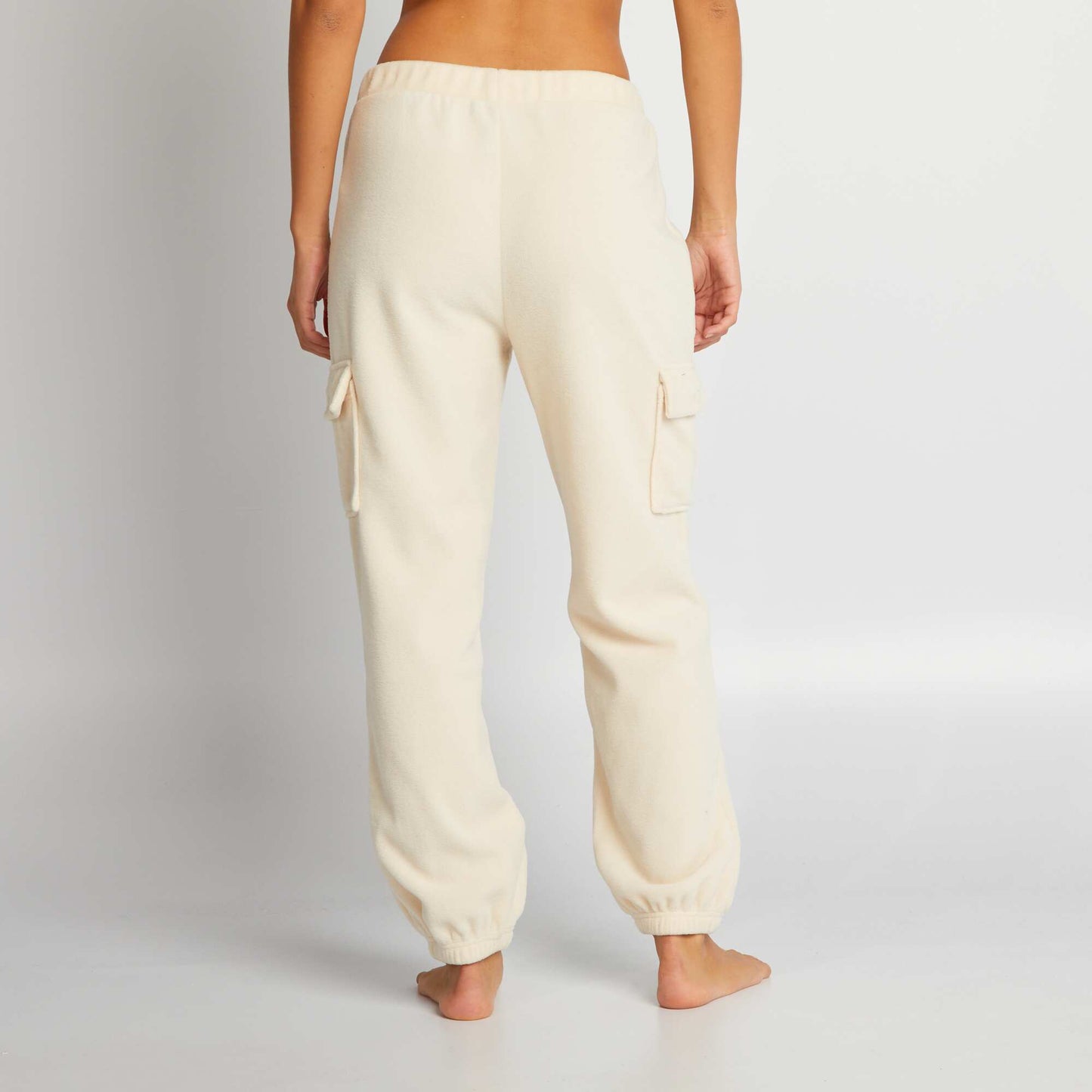 Fleece knit pyjama bottoms BEIGE BEER