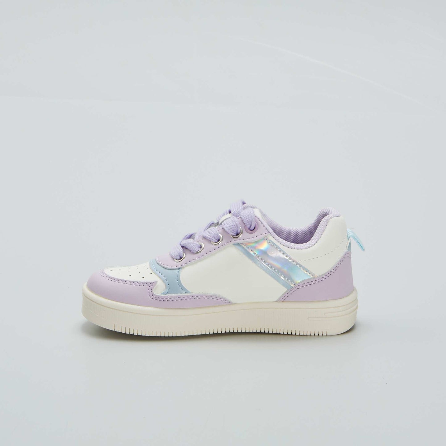 Contrasting low-top trainers HO_LILAC