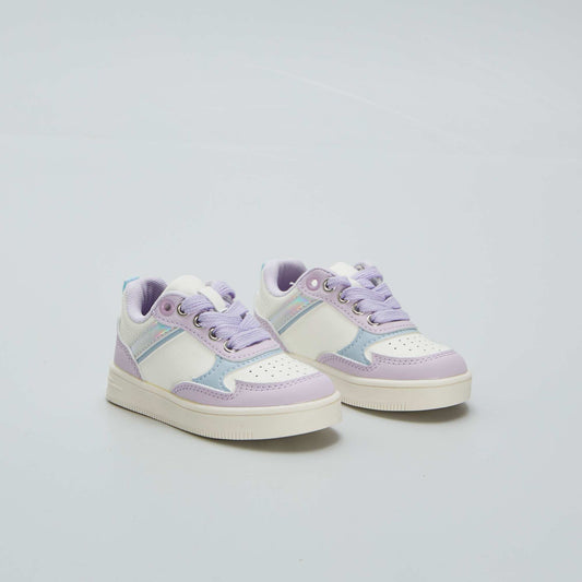 Contrast low-top trainers HO_LILAC