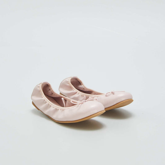 Ballet pumps with fancy bow PINK