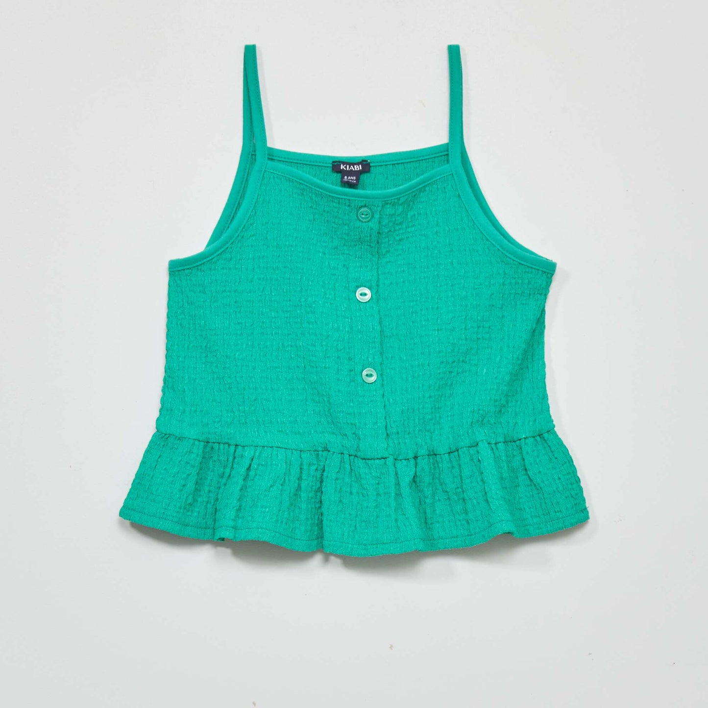 Plain vest top Green