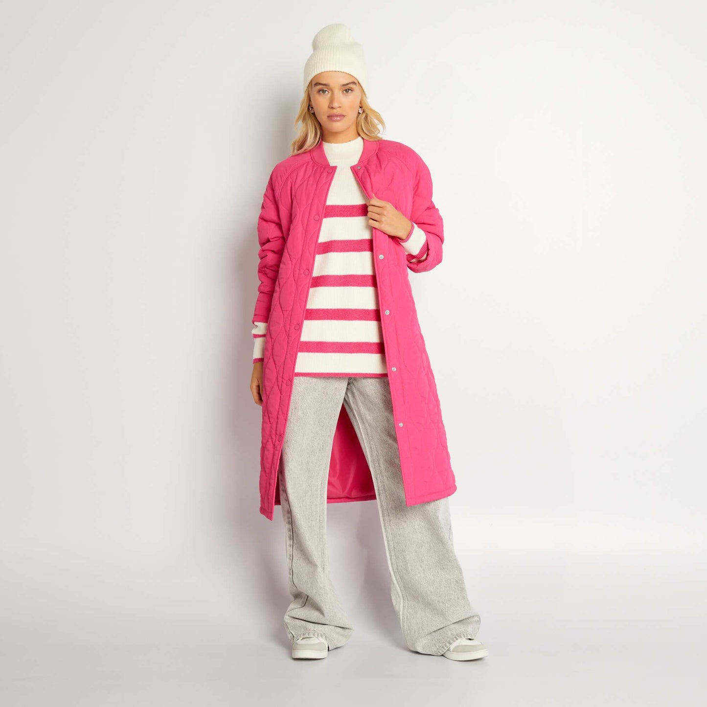 Knit sailor sweater WHITE