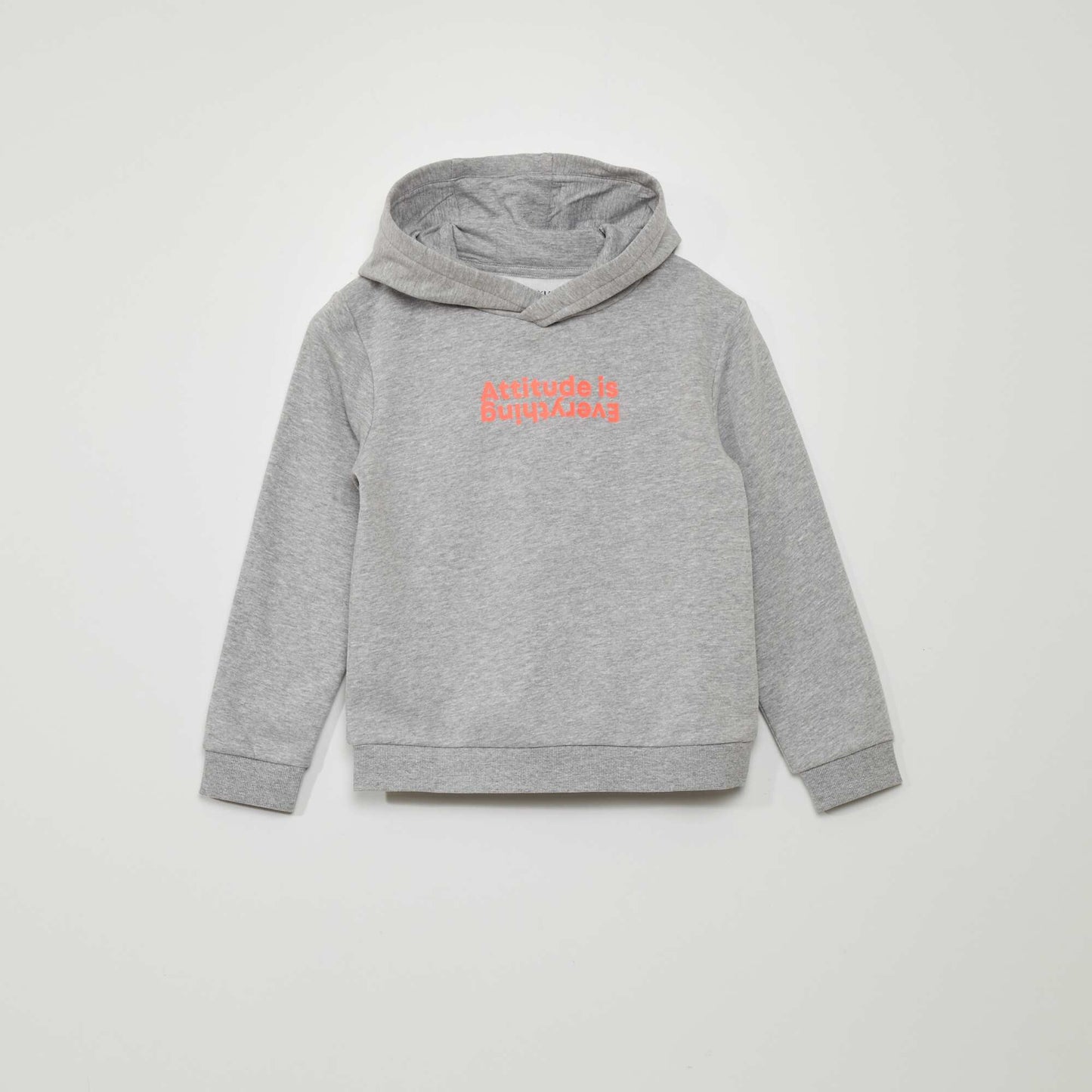 Sweatshirt fabric hoodie GREY