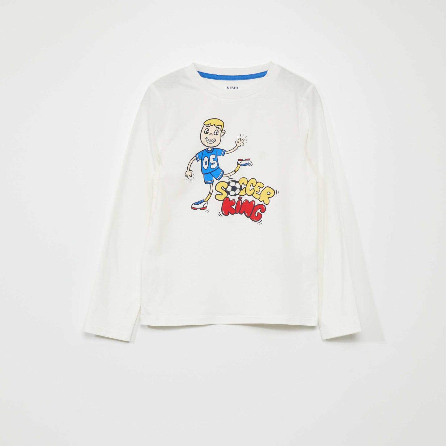 Long-sleeved jersey T-shirt WHITE