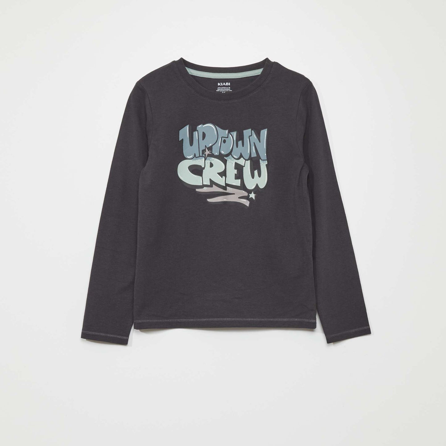 Long-sleeved jersey T-shirt GREY