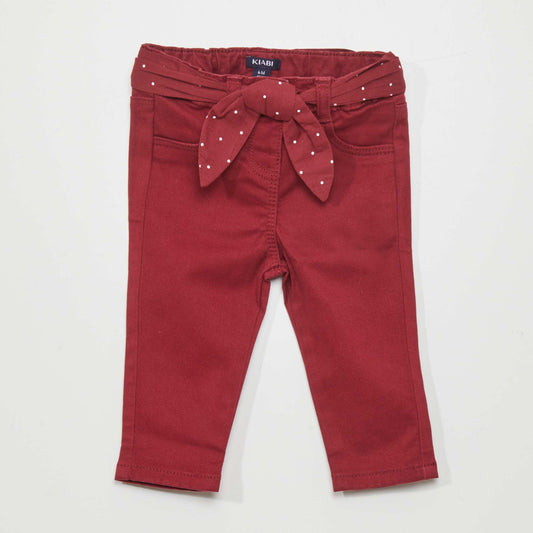 Slim-fit trousers RED