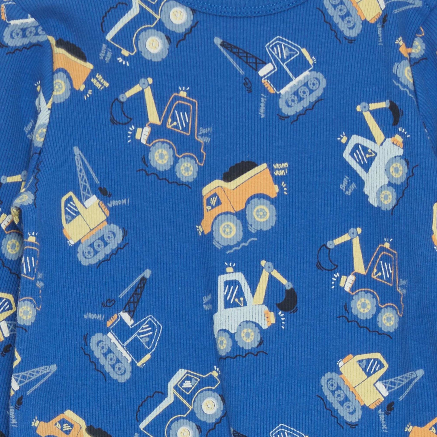 Ribbed pyjama set - 2-piece set BLUE