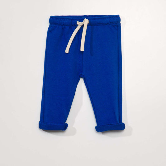 French terry joggers blue
