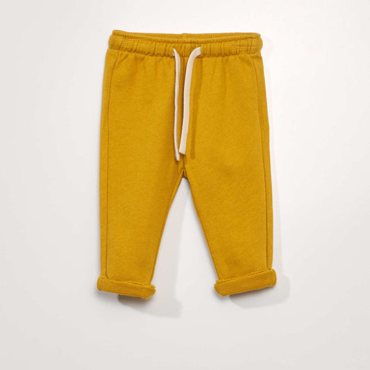 French terry joggers YELLOW