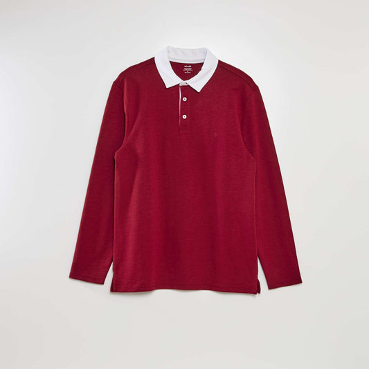Jersey polo shirt RED