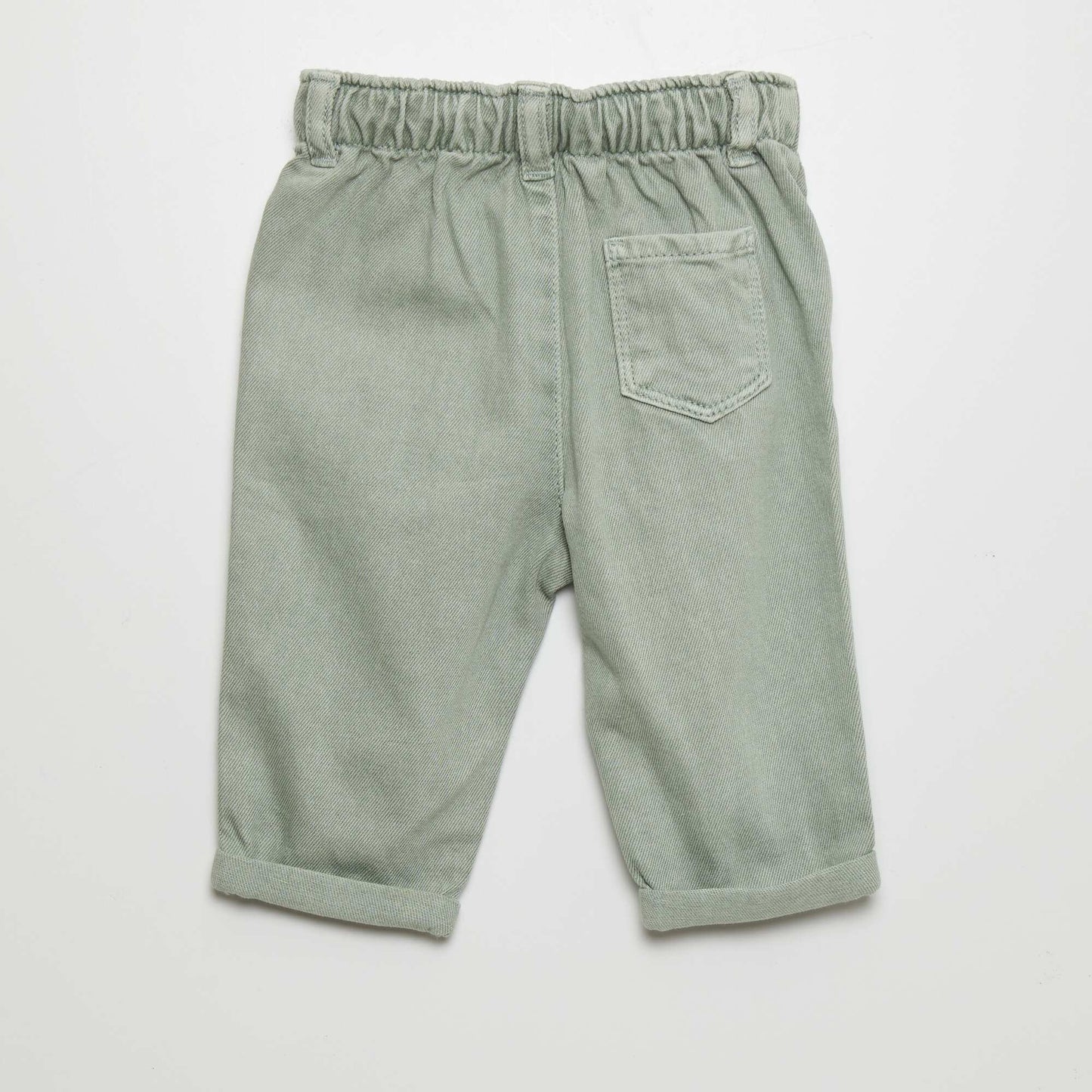 Paper bag style trousers GREEN