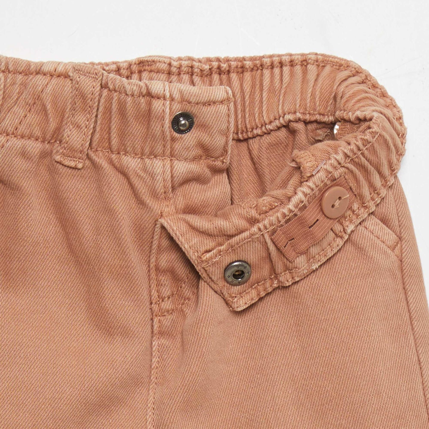 Paper bag style trousers BROWN