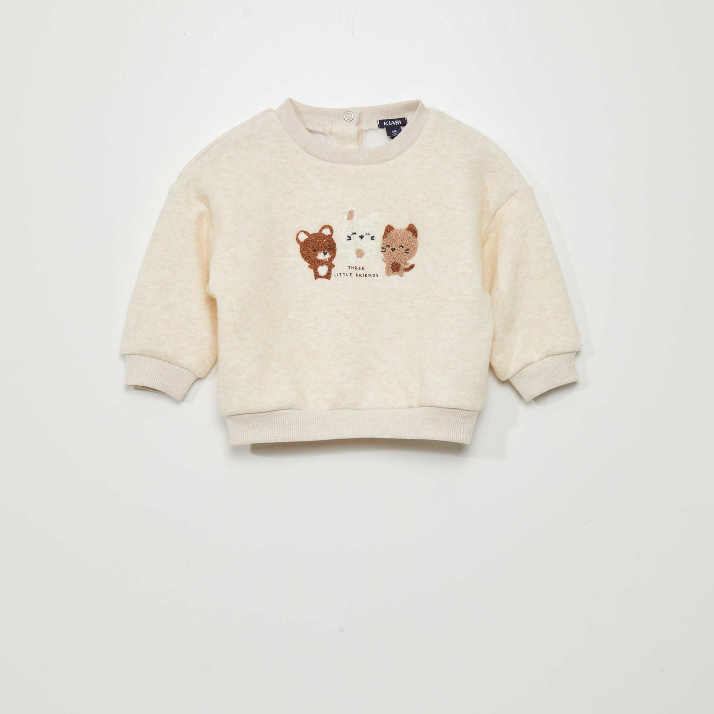 Printed sweatshirt BEIGE