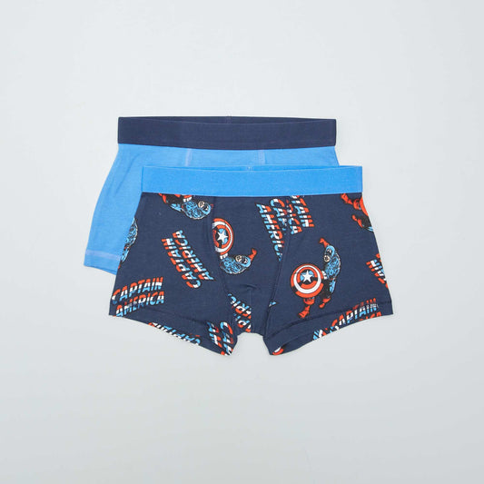 Pack of 2 'Captain America' boxers BLUE