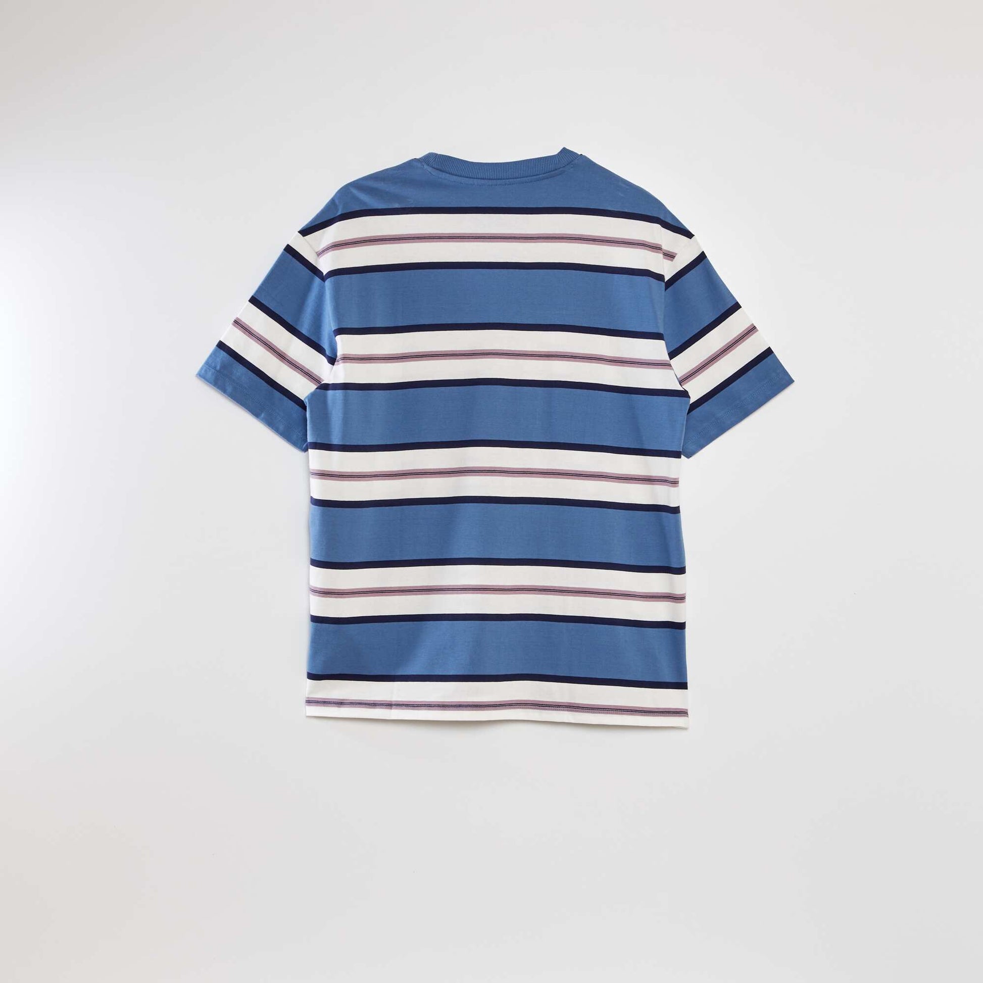 Striped loose-fit T-shirt BLUE