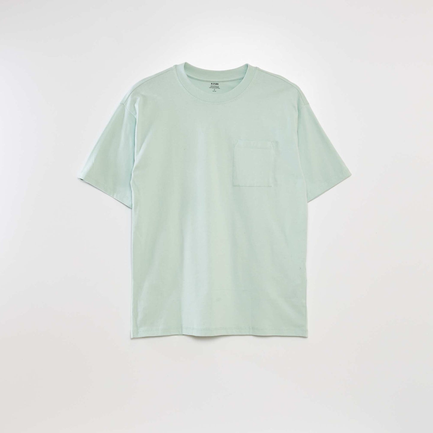 Plain loose-fit T-shirt blue