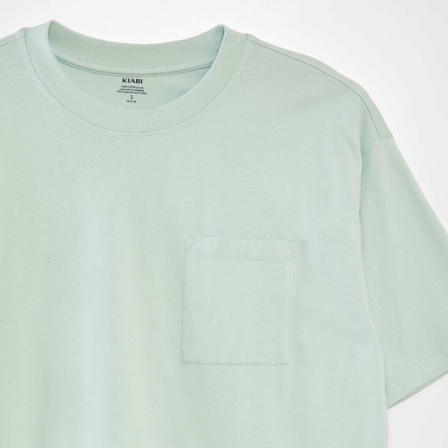 Plain loose-fit T-shirt blue